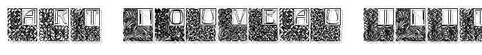 Art Nouveau Initials font